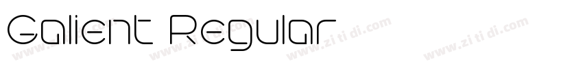 Galient Regular字体转换 Galient Regular字体转换